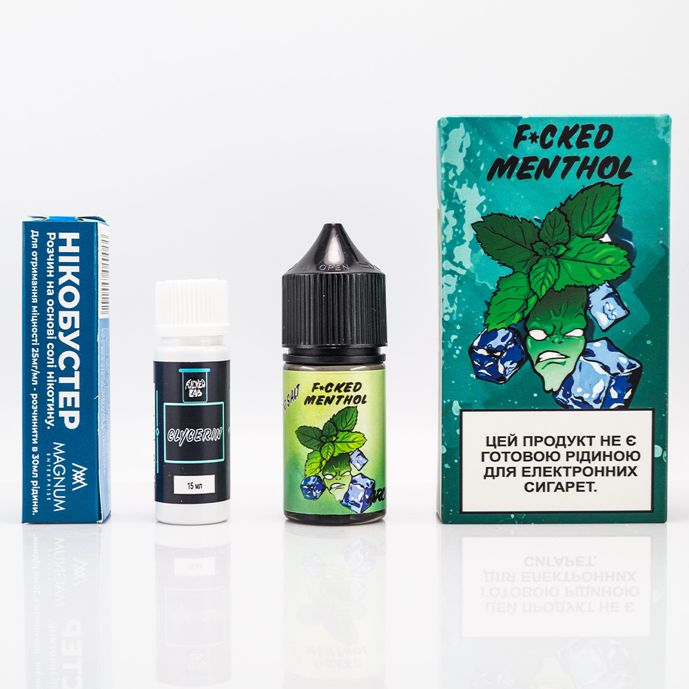 Жидкость Fucked Salt Menthol 30ml 25mg со вкусом жвачки с ментолом ...